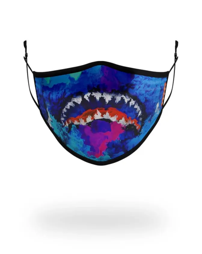 ADULT COLOR DRIP FORM FITTING FACE MASK