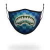 ADULT SHARK ISLAND FORM FITTING FACE MASK