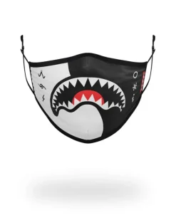 ADULT YIN YANG FORM FITTING FACE MASK