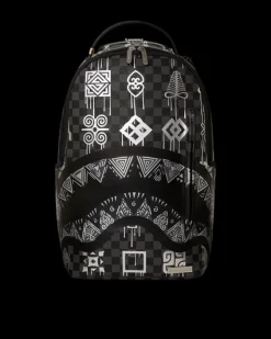 AFRICAN INTELLIGENCE 9 POWER GLYPHICS BACKPACK - SANDFLOWER COLLAB
