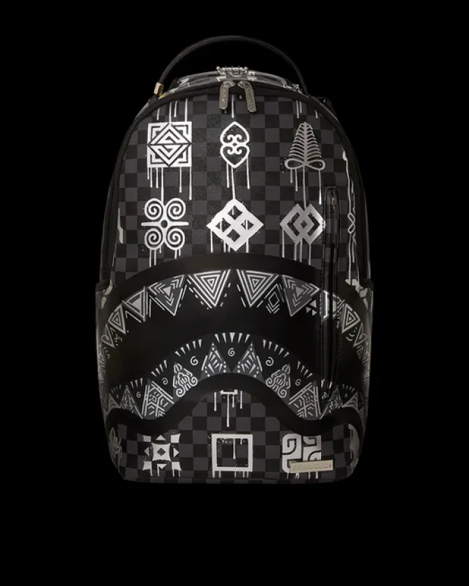AFRICAN INTELLIGENCE 9 POWER GLYPHICS BACKPACK - SANDFLOWER COLLAB