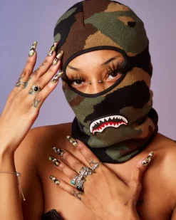 CAMO SHARK SKI MASK