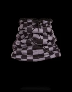 CHECKERED SHARK NECK WARMER