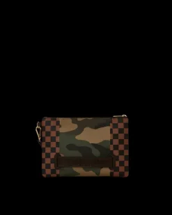 EXTERIOR GOLD ZIP POCKET SHARKS IN PARIS CROSSOVER CLUTCH