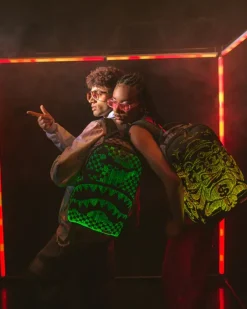 FIBER OPTICS 3AM THE PARTY NEVER STOPS BACKPACK
