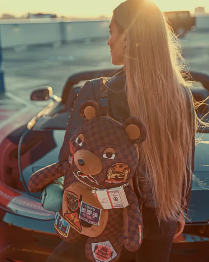GLOBAL MOGUL MONEYBEAR TEDDYBEAR BACKPACK