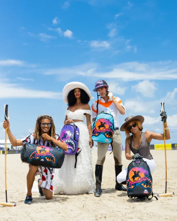 MIAMI BEACH POLO COLLAB DUFFLE (BLACK)