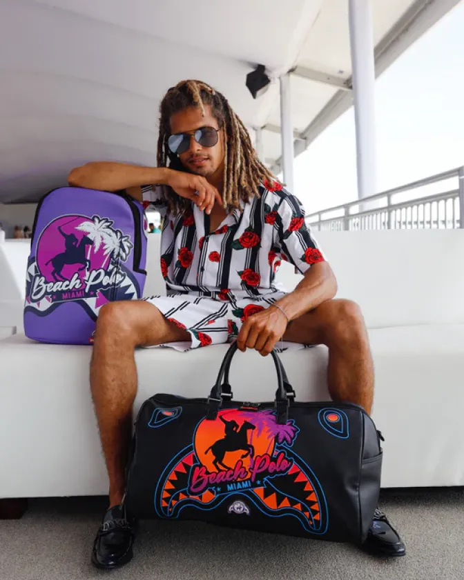 MIAMI BEACH POLO COLLAB DUFFLE (BLACK)