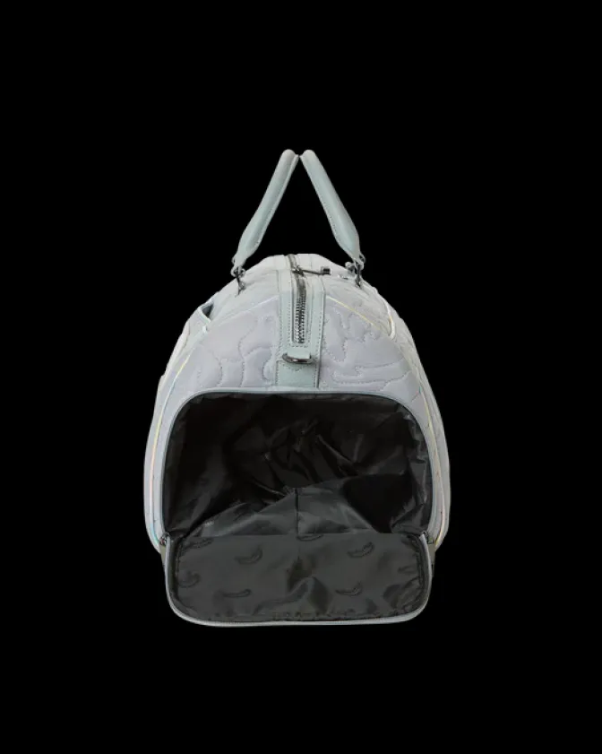 MIRASHAKU IRIDESCENT QUILT DUFFLE