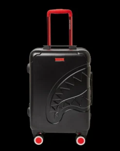 MOLDED SHARKITECTURE BLACK HARDSHELL CARRY-ON LUGGAGE