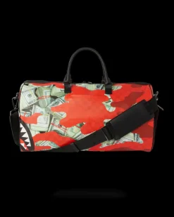 MONEY CAMO (RED) DUFFLE