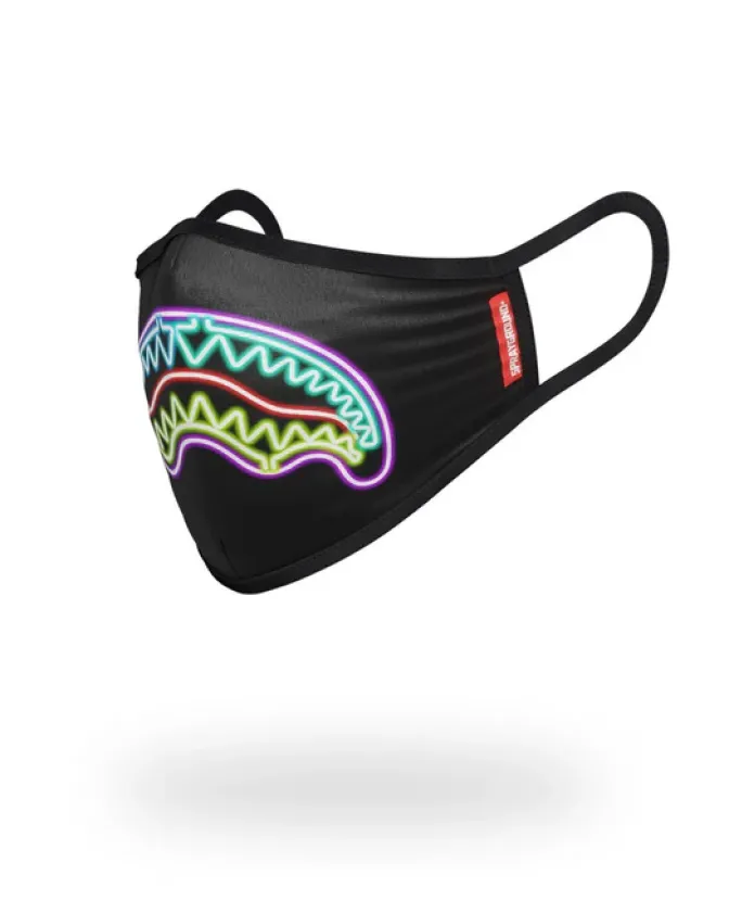 NEON SHARK FORM-FITTING MASK