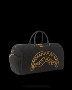 NOIR QUILT GOLD CHAIN SHARK DUFFLE