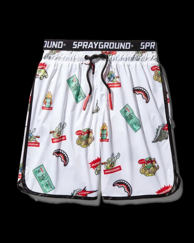 PATCH ALL-IN CORTO SWIM TRUNKS (WHITE)