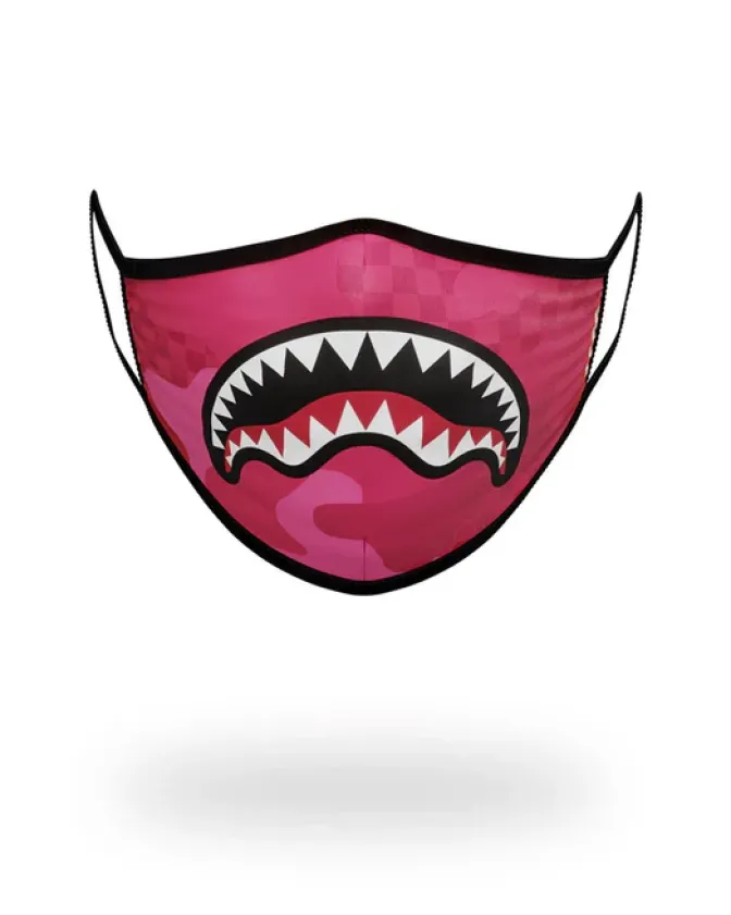 PINK ANIME SHARK FORM-FITTING MASK