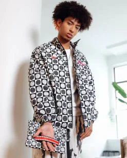 POODLE CHECK RON ENGLISH COLLAB POUCHETTE