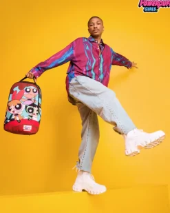 POWERPUFF GIRLS NEVER BACK DOWN BACKPACK