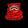 RED LEOPARD NECK WARMER