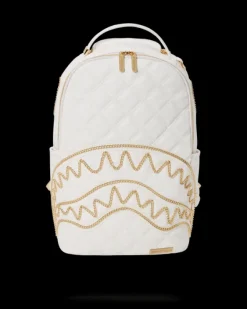 RIVIERA LE BLANC GOLD CHAIN SHARK BACKPACK (DLXV)