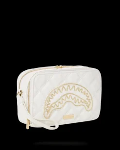 RIVIERA LE BLANC GOLD CHAIN SHARK TOILETRY BAG