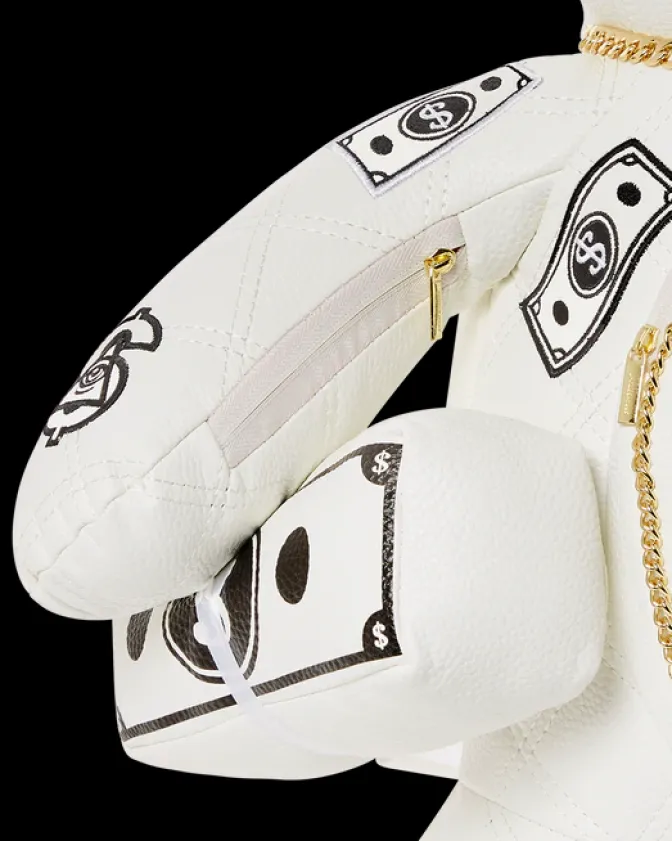 RIVIERA LE BLANC GOLD CHAIN MONEYBEAR TEDDYBEAR BACKPACK