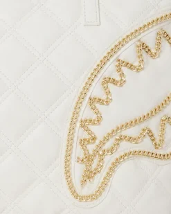 RIVIERA LE BLANC GOLD CHAIN SHARK TOTE