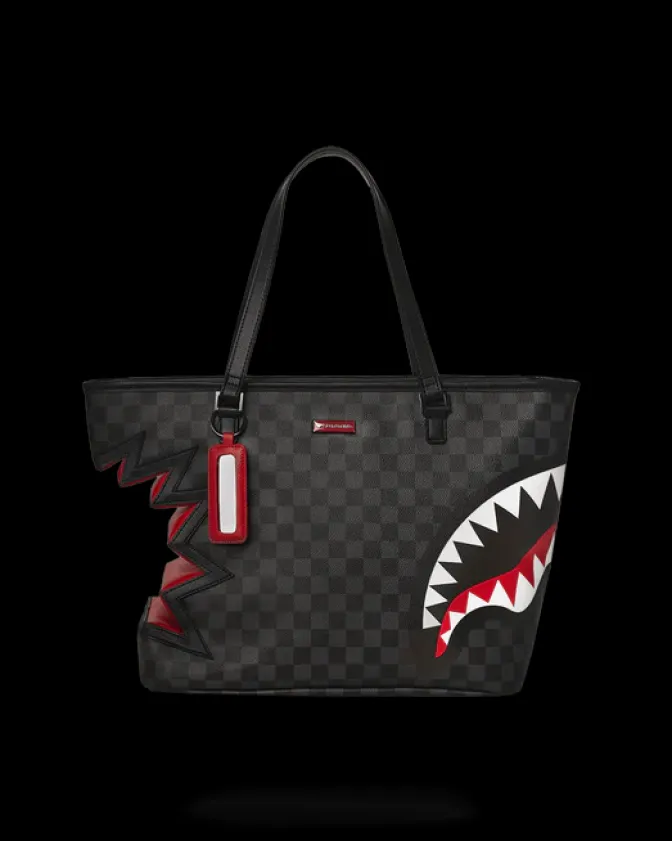 SHARK BITE SHARKS IN PARIS GRAY TOTE
