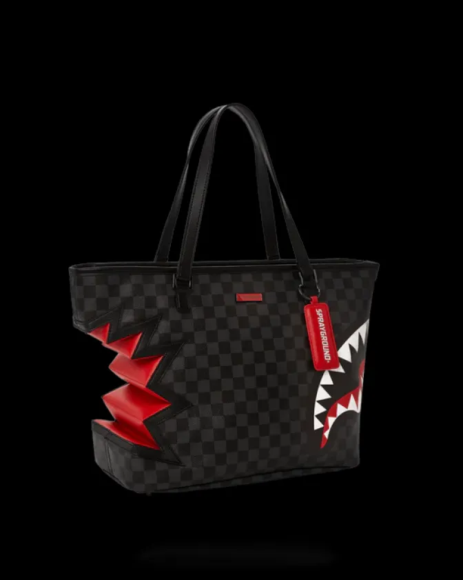 SHARK BITE SHARKS IN PARIS GRAY TOTE
