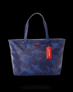 SHARK CHECK (BLUE) TOTE