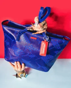 SHARK CHECK (BLUE) TOTE