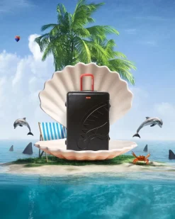 SHARKITECTURE MOLDED 29u201d FULL-SIZE LUGGAGE