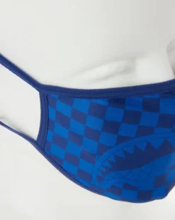 SHARKS IN PARIS (BLUE) FORM-FITTING MASK