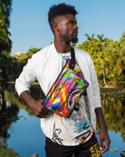SHARKS IN PARIS CITY STREAKS CARGO CROSSBODY