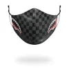 SHARKS IN PARIS (GRAY) VEGAN LEATHER FACE MASK