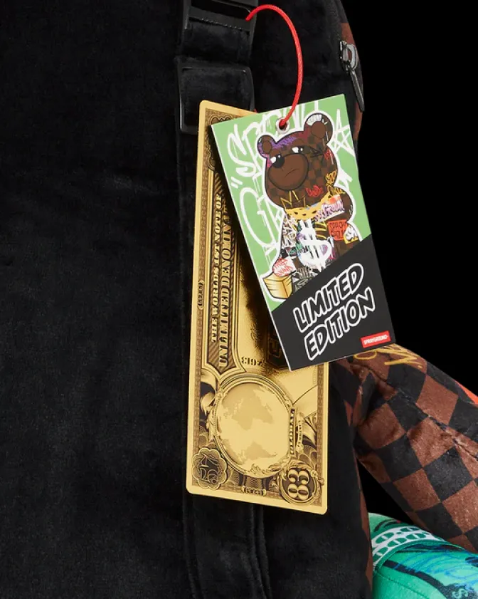 SHARKS IN PARIS THE RIZZ MONEYBEAR TEDDYBEAR BACKPACK