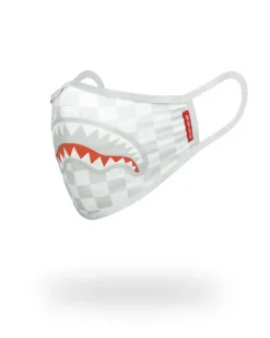 SHARKS IN PARIS (WHITE) FORM-FITTING MASK