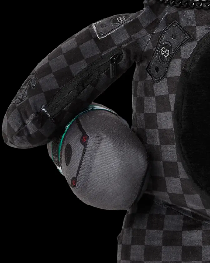 'WHAT THE BEEP' SHARK MONEYBEAR TEDDYBEAR BACKPACK