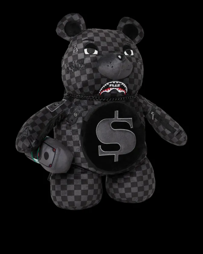 'WHAT THE BEEP' SHARK MONEYBEAR TEDDYBEAR BACKPACK