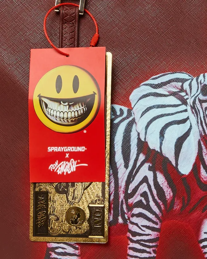 ZEBRA ELEPHANT RON ENGLISH COLLAB TOTE