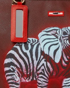ZEBRA ELEPHANT RON ENGLISH COLLAB TOTE